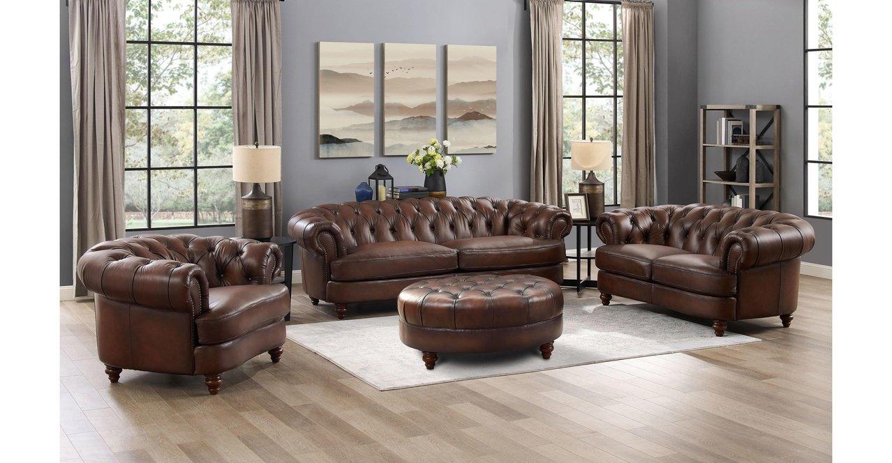 Newport Leather Sofa Collection